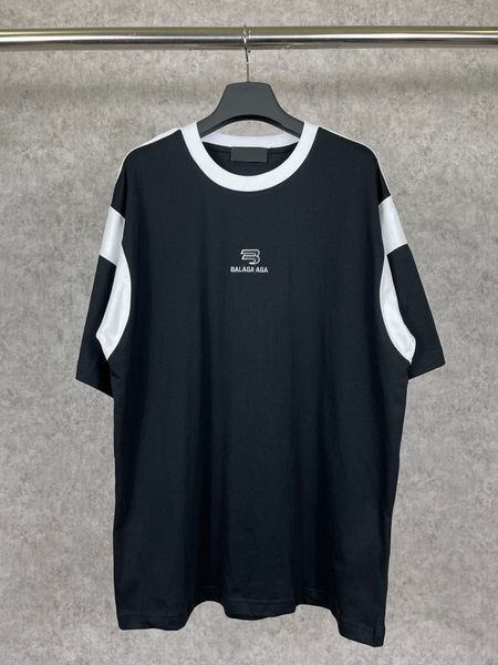 

men's plus tees & polos round t-shirt plus size neck embroidered and printed polar style summer wear with street pure cotton af2d, Black;brown