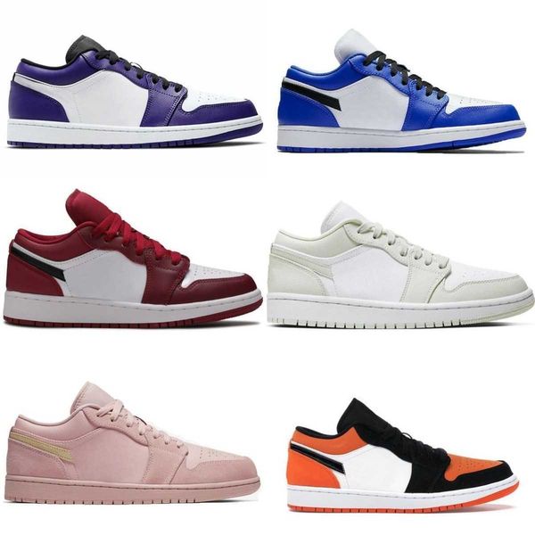 

shoes basketball casual shoes jumpman 1s game royal low panda 1 mens basketball shoes court purple white light smoke grey se