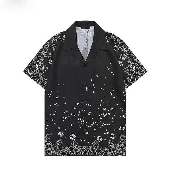 

2023 new mens casual shirts summer autumn short sleeve designer shirts us size -xxxl, White;black