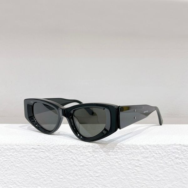 

0243 cat eye shape sunglasses for women men black grey shades designer sunglasses glasses uv400 eyewear with box, White;black