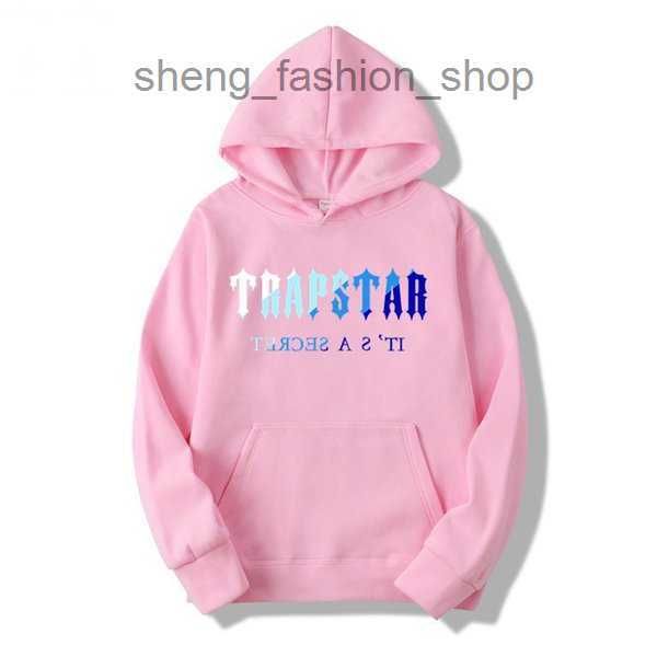 

trapstar tracksuit brand printed sportswear men 18 colors warm two pieces loose sweatshirt pants set hoodie jogging 220815 7 xtxv, Black