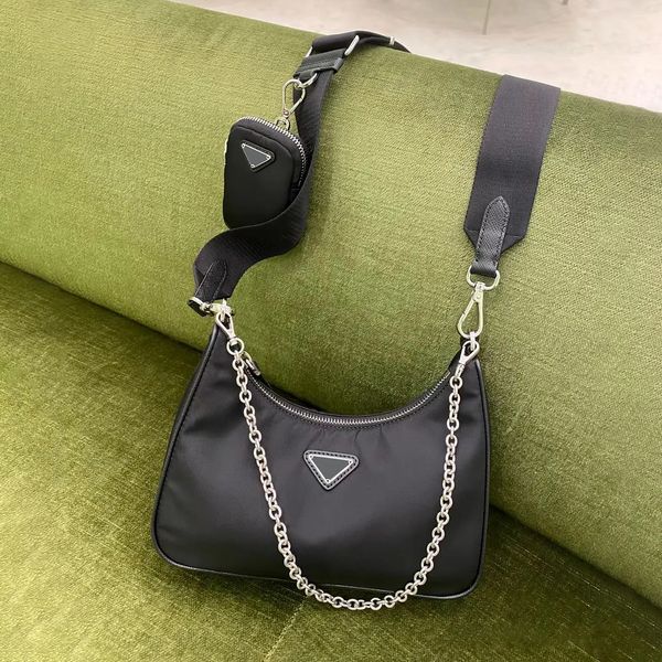 

fashi3 piece re-edition 2005 crossbody bags totes mans womens cleo handbags travel nylon hobo bag leather handbag shoulder wholesale 2000 pu
