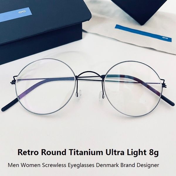 

sunglasses frames glasses frame men screwless eyewear prescription eyeglasses women retro round myopia optical lens denmark korean 230202, Silver