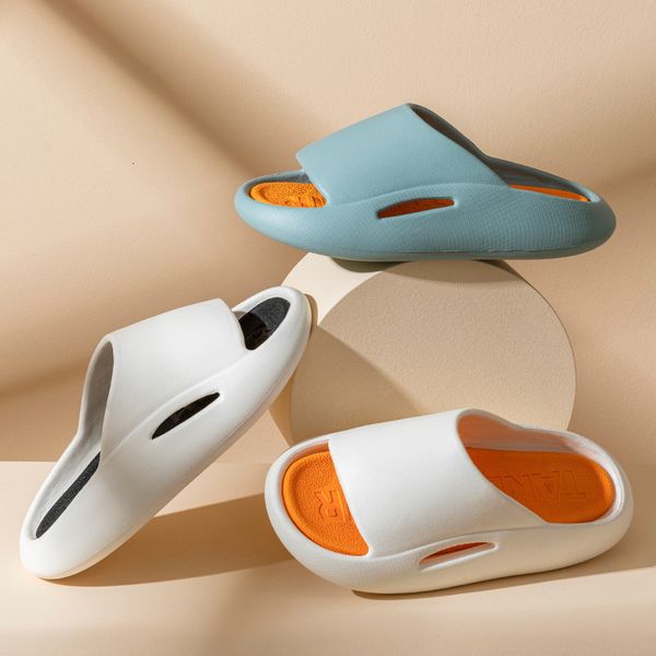 

slippers women men slippers summer beach ourdoor slides indoor home slippers thick platform shoes fashion soft flip flops 230203, Black