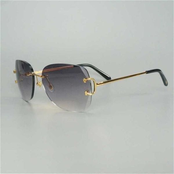

22% off2023 rimless carter luxury lentes sol sunglass men fashion shades men's frame decroation ladies, White;black