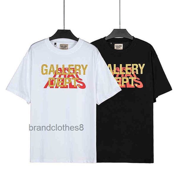 

galleries t shirt large designer vintage t for pack men women gary lettered print couple men's and women's street fashion short sl, White;black