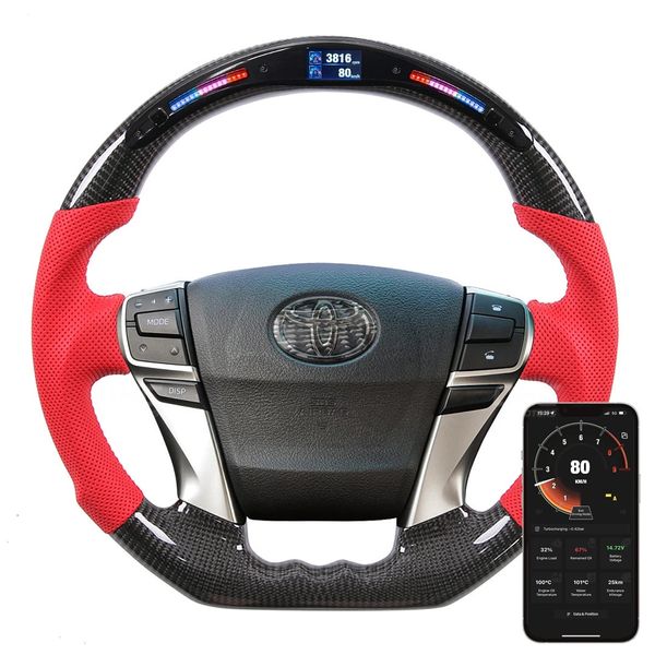 

auto parts steering system wheels for toyota reiz mark x genuine carbon fiber steering wheel