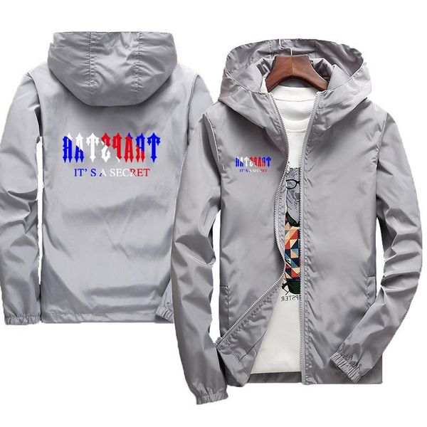 

2022 spring fall men fashion brand trapstar jackets and coats new men's windbreaker bomber jacket men army cargo outdoors clothes wxvi, Gray