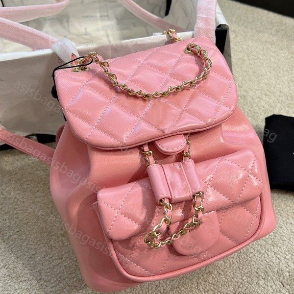 

luxury backpack designer mini backpack purse quilted cc duma women backpack purse pink cowhide leather woman coin purses card holder designe