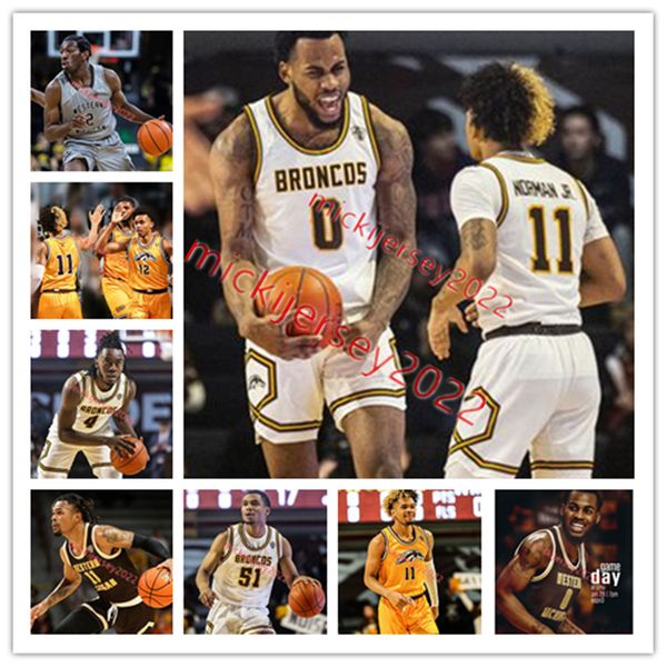 

western michigan basketball jersey custom stitched jack stefanski elisha warren markeese hastings gus etchison tray maddox jr. western michi, Black