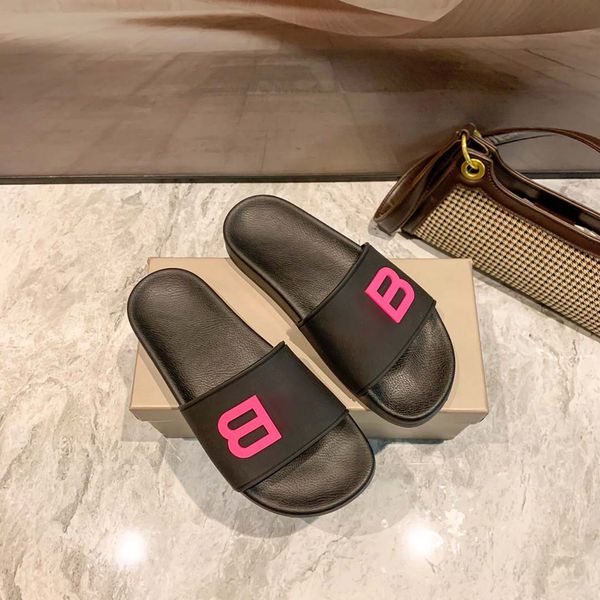 

fashion designer slipper man women slippers luxury sandals brand sandals real leather flip flop flats slide casual shoes sneakers by fen s12, Black