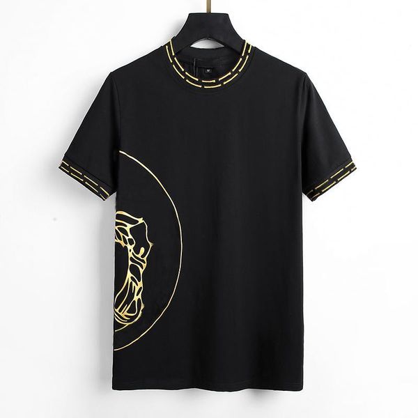

2022 designer mens t shirts soft cotton short sleeves t-shirts embroidery anti wrinkle fashion casual men's clothing apparel tees pdxov, White;black