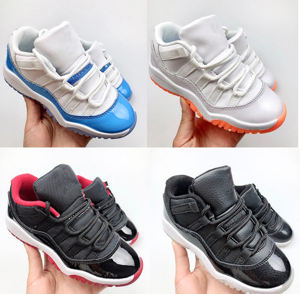 

kids shoes low cool grey 11 xi sneaker concord space jam black white bred legend blue 72-10 children boys girls basketball shoes