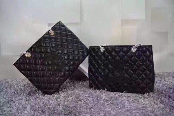 

5a quality large capacity shopping bag fashion black tote purse luxury handbag women brand bag leather classic ringer pattern shoulder bag