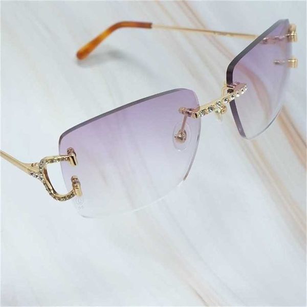 

30% off 2023 mens iced out designer vintage carter sunglass wire rhinestones shades for women luxury lentes sol mujer, White;black