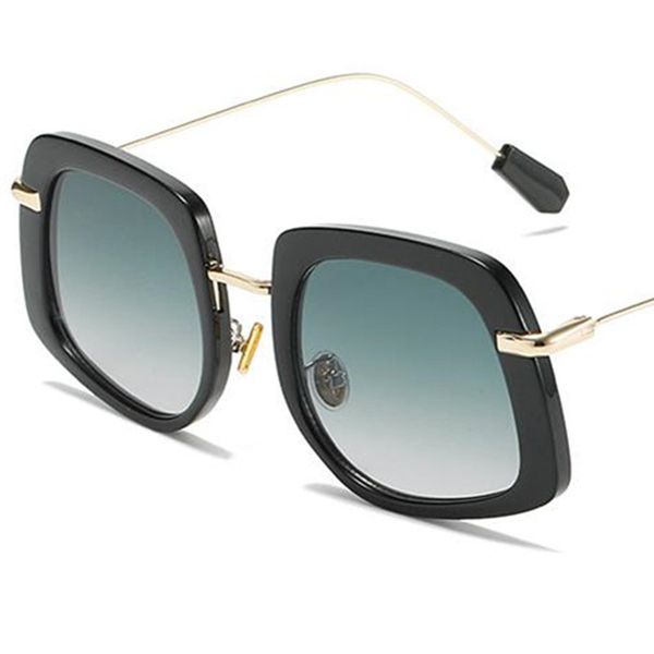 

women sunglasses personality sun glasses anti-uv spectacles irregular eyeglasses oversize frame ornamental, White;black