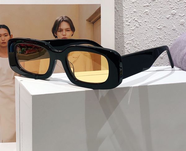 

black yellow rectangle sunglasses for women men party sunnies fashion big glasses sonnenbrille gafa de sol sun shades uv400 eyewear with box, White;black