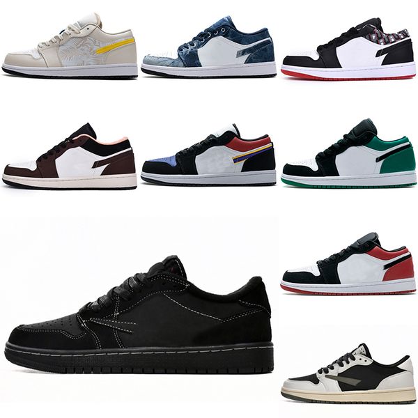 

jumpman 1 low basketball shoes 1s wolf grey carbon fiber all-star arctic punch black toe fragment reverse mocha unc grey camo mens trainers