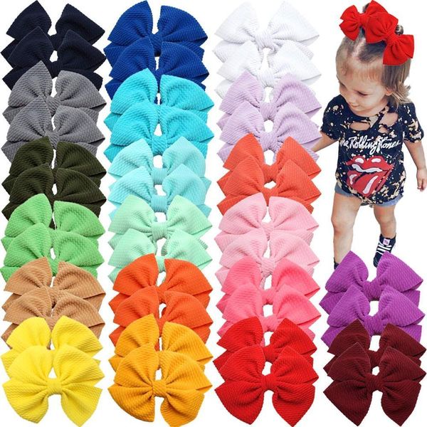 

hair clips barrettes 40pcs 4.5 inch baby girl bows with alligator accessories for girls toddler infants kids 230202, Golden;silver