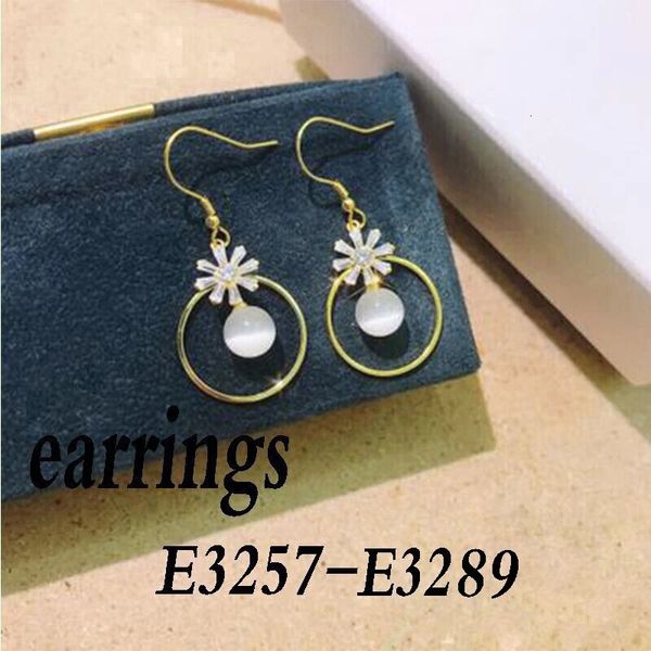 

stud fashion exquisite sterling silver 925 earring e3257 e3289 230202, Golden;silver