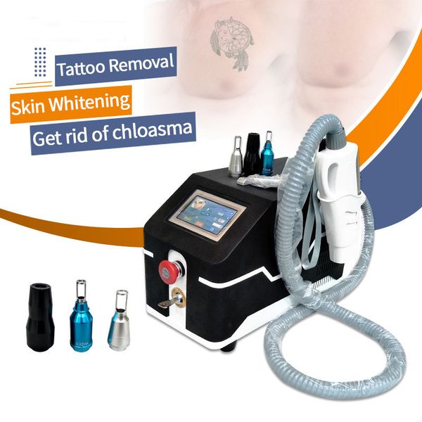

2023 laser tattoo removal machine 532nm 1032nm 1064nm q-switch nd yag laser speckle removal device, Black