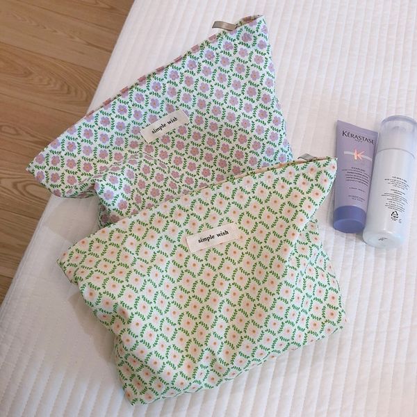 

cosmetic bags cases cosmetic bags cotton fabric make up organizer pouch women necesserie beauty storage cases large travel toiletry washing