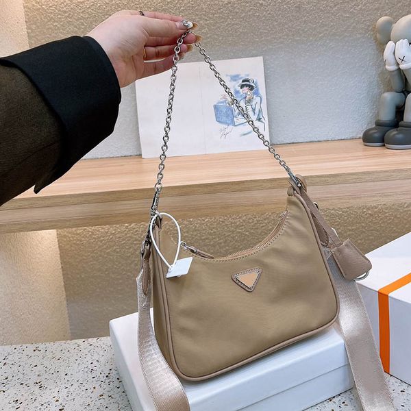 

designer bag nylon handbag for women purses hobo crossbody bags chain bag luxurys shoulder totes classic ladies wallet soft zipper handbags