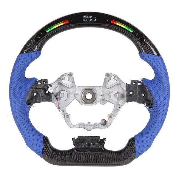 

custom racing steering wheel for toyota chr genuine carbon fiber led performance