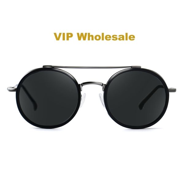 

sunglasses vip wholesale vintage round sun glasses metal frame uv400 c55 230202, White;black
