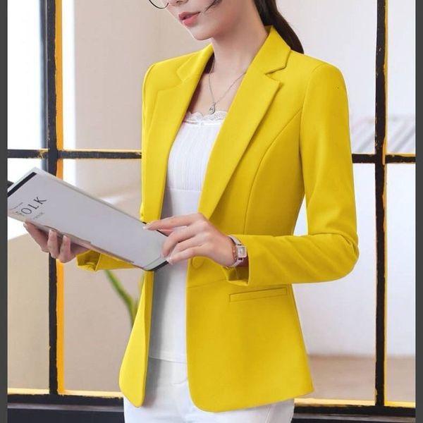 

women's suits blazers for women short korean spring autumn slim long sleeve casual allmatch suit blzer plus size clothing 230203, White;black