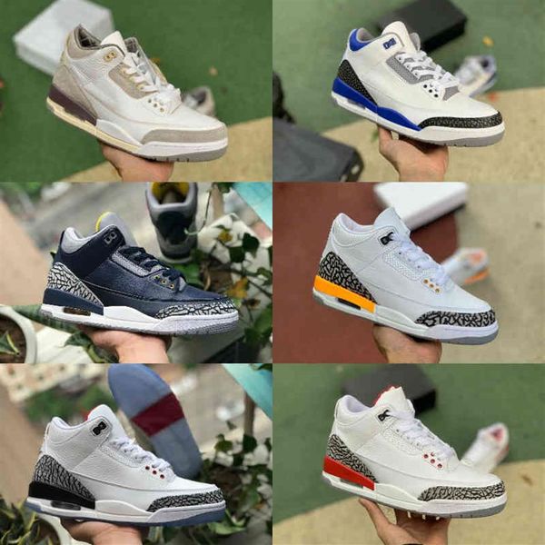 

jumpman racer blue 3 3s basketball shoes mens cool grey a ma maniere unc fragment knicks seoul court purple denim red black cement250d