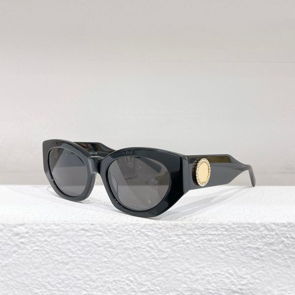 

cat eye sunglasses for women black lenses acetate frame grey lens 4376 designer sunglasses uv400 eyewear with box, White;black