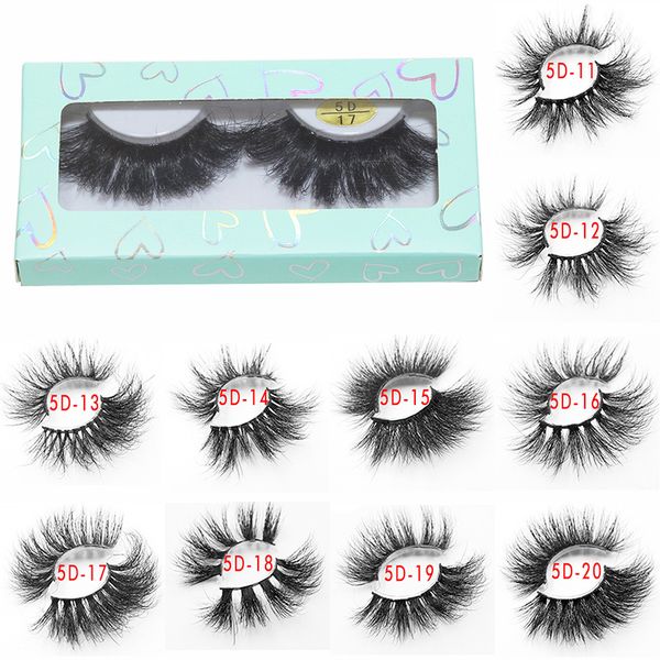 

real 25mm 3d mink false lashes handmade fluffy long thick stripe eyelashes for makeup