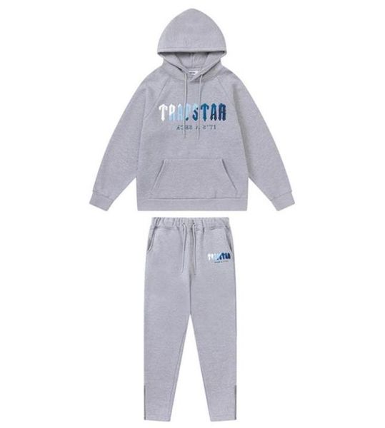 

men's trapstar tracksuits men woman fleece tracksuit sets winter hoodies pants 2 piece set running hoody designer sweatshirt 151v, Black