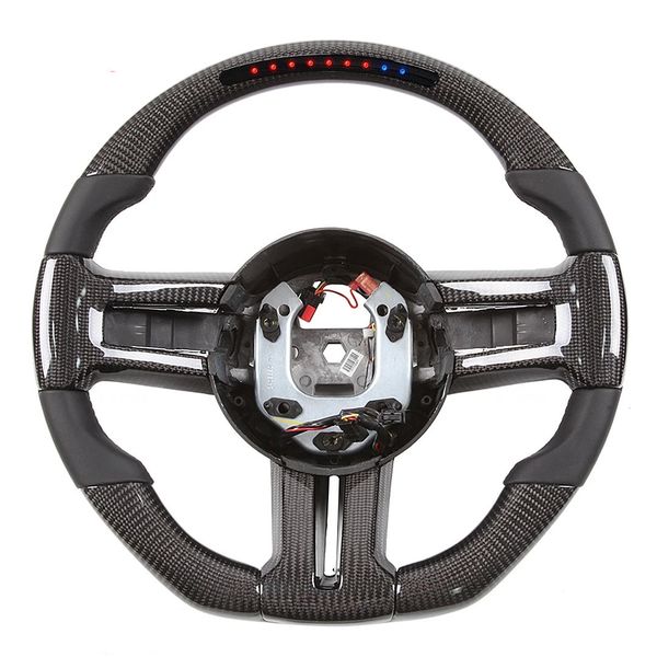 

customized carbon fiber led steering wheels for ford mustang led racing wheel