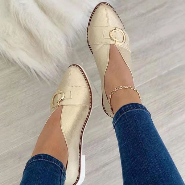 

dress shoes shoes women designer plus size pointed toe shallow sandals autumn soft flats loafers fashion sport dress mujer zapatos 230203, Black