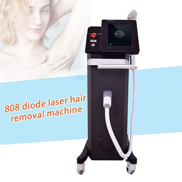 

808 755 1064nm hair removal machine triple wavelength depilation skin rejuvenation, Black