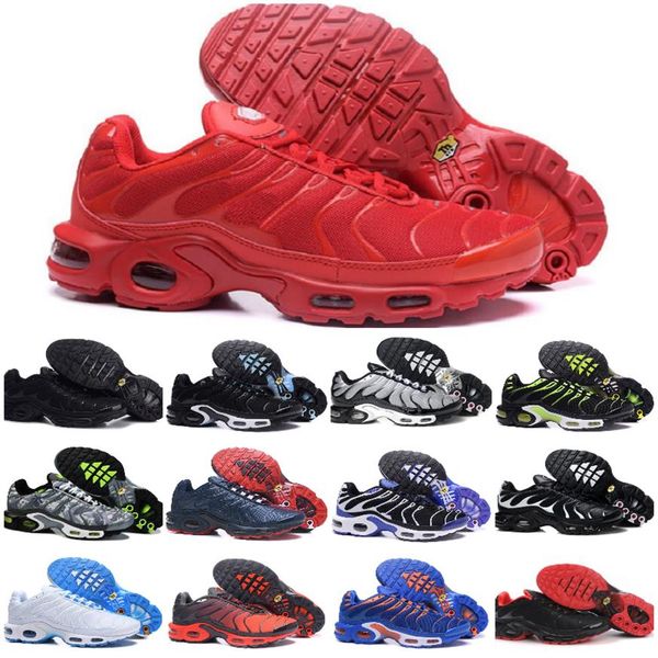 

tn plus mens running shoes volt black hyper psychic blue oreo purple chaussures homme breathable fashion outdoor sport234g