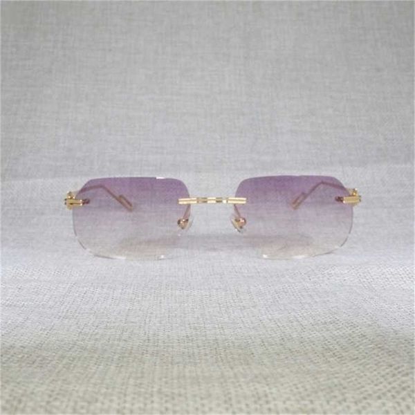 

24% off 2023 lens shape rimless men accessories outdoor clear metal frame for reading eyeglasses shades women 130, White;black