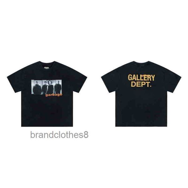 

galleries t shirt neck designer vintage t for men women street fashion brand gd used washed loose round printed short sleeve t-shirt nht2, White;black