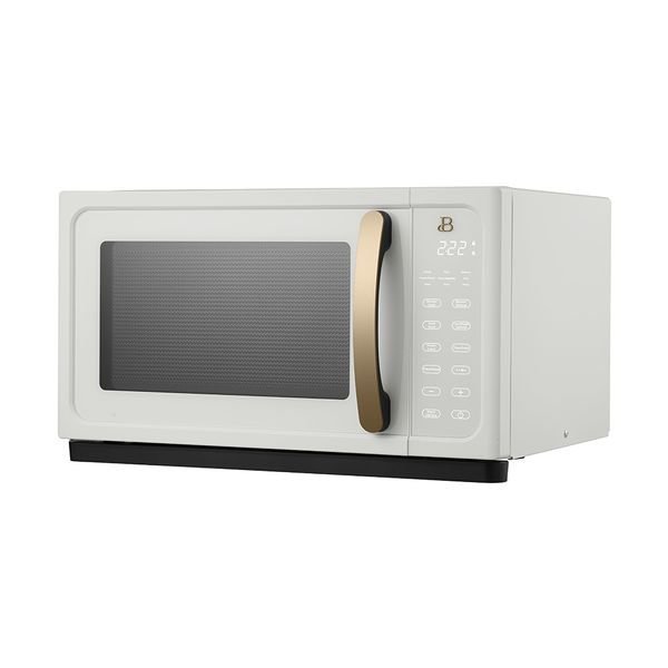 

beautiful 1.1 cu ft sensor microwave oven white icing by drew barrymore