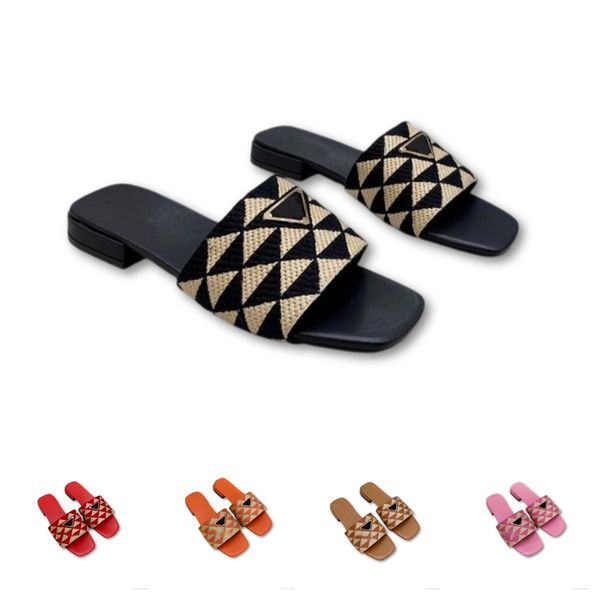 

embroidered fabric slides slippers black beige multicolor embroidery mules womens home flip flops casual sandals summer leather flat slide