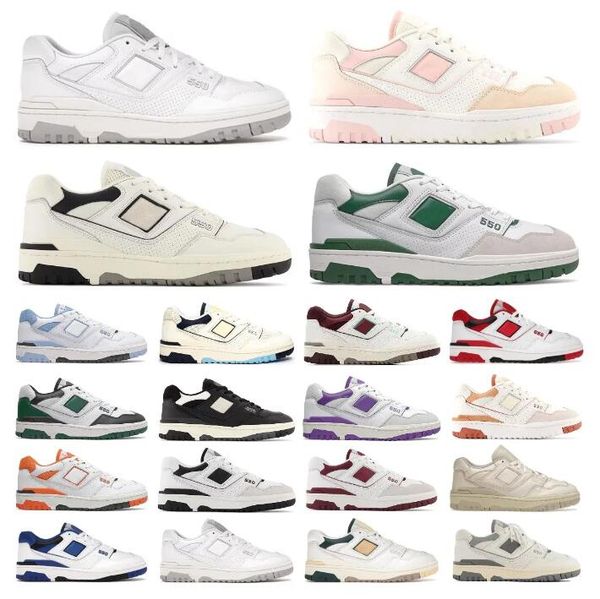 

designer new bb550 b550 550 casual shoes trainers sports sneakers men women sneaker cream navy blue white green blue grey outdoor shoe, Black