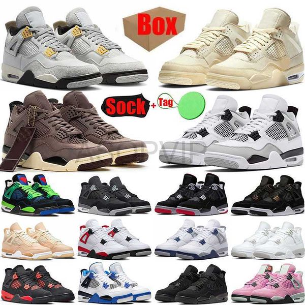 

4s mens women basketball shoes university blue offs white oreo travis scotts military black cat pn dust jumpman jordens 4 high og