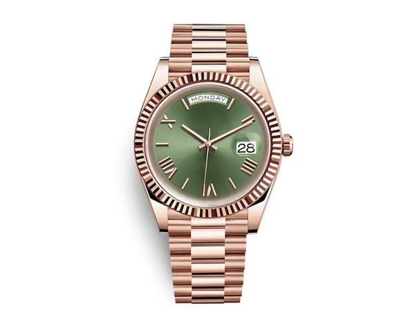 

mens watch automatic mechanical watches steel business wristwatch strap adjustable self-wind fashion wristwatches, Slivery;golden