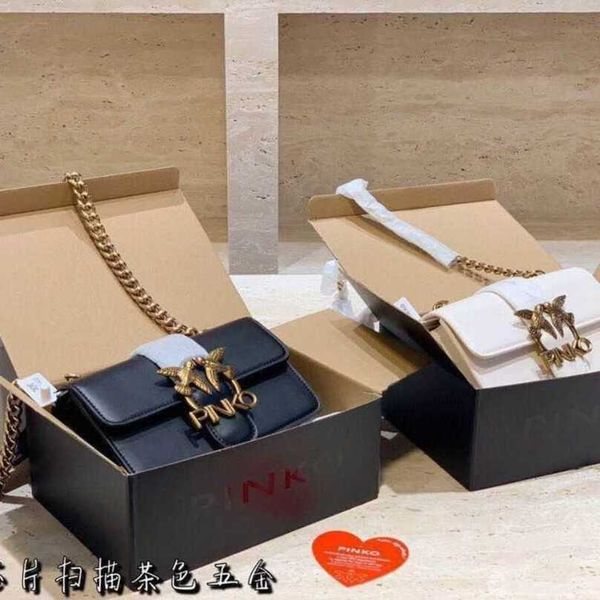 

designer pinkoo bags napa leather swallow bag 2023 new chain one shoulder portable messenger temperament goddess essential have logo