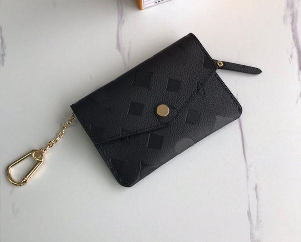 

fashion designers wallets luxury mens womens leather bags highs quality classic flower letter zipper coin purse checked card holders with or, Red;black