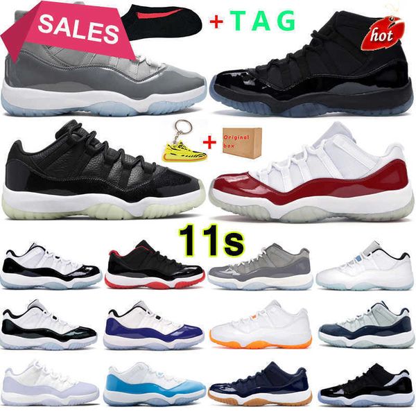 

jumpman 11 basketball shoes sneakers sports trainers cool grey high cherry 72- bred gamma blue citrus prom night retro jordens yov9, Black