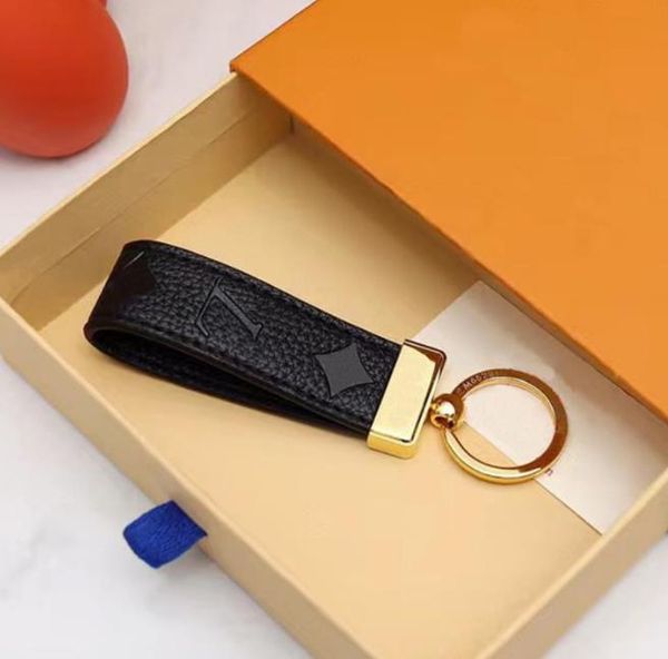 

keychain classic exquisite luxury designer car keyring zinc alloy letter lanyard gold black metal small jewelry lov, Silver