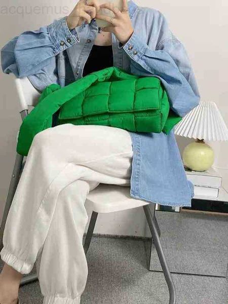 

bags women classic designer handbags same bottegas the sponge woven rhombic pillow bag women's single shoulder messenger down 2022 a 04